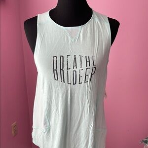 Champion White Sleeveless Muscle Tee Relaxed Fit